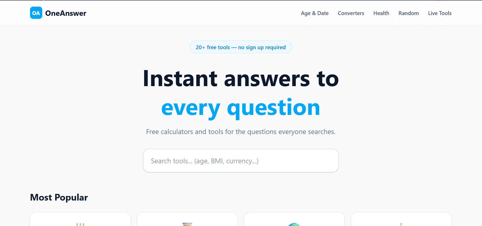OneAnswer